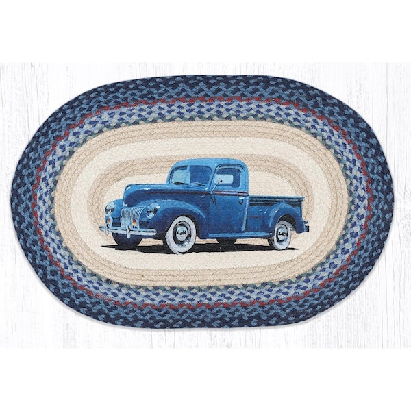 Palacedesigns 20 x 30 in. OP-362 Blue Truck Oval Patch PA2858008 - main
